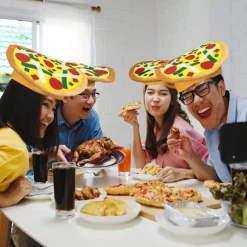 Sjov Pizza Hat, 1 stk., sjove Halloween kostume tilbehør, pizza