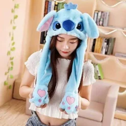 Sjov Plys Dyrehat Blød Og Behagelig Stoffet Velegnet Til Karneval Bold Ornament (FMY) Stitch Blue Balloon Hat
