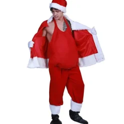 Sjov Unisex Julemandens Mave Juleteaterrekvisitter Tilbehør Klæd Dig Ud Cosplay Julefest St