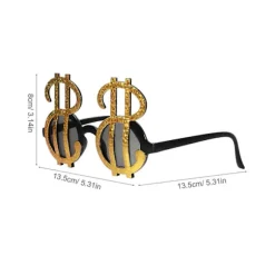 Sjove Festbriller Dollar Stil Festbriller Unikke Festbriller Multi 13.50X13.50X8.00CM