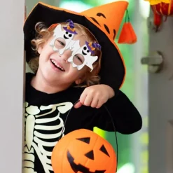 Sjove Halloween Briller til Fest, Halloween Festdekorationer med Uhyggeligt Design og Livlige Halloween Designs, Letvægts og Pålideligt Karton