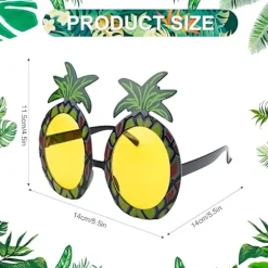 Sjove Hawaii-briller, nyhedsbriller til strandfest, maskerader, fotorekvisitter, velegnet til voksne og børn, sommerfest