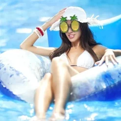 Sjove Hawaii-briller, nyhedsbriller til strandfest, maskerader, fotorekvisitter, velegnet til voksne og børn, sommerfest