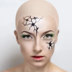 Skaldet Hoved Latex Skaldet Hoved Til Voksne Makeup Skaldet Paryk Hætte Kostume Tilbehør