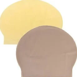 Skaldet Hætte Halloween Makeup Latex Skaldede Hætter Karneval Gul 2 stk