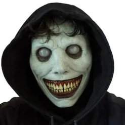 Skræmmende Halloween Maske Smilende Dæmoner Horror Uhyggelige Masker Latex Fuld Hoveddækning til Voksne Halloween Cosplay Festrekvisitter (FMY) White | Fyndiq