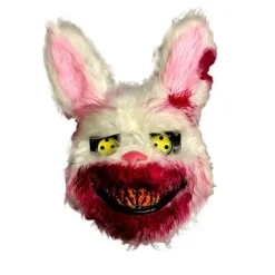 Skræmmende Masker - Halloween Uhyggelig Kanin Maske - Killer Kanin Maske - Spøgelsesmaske - Halloween Kostume, opdateret Version