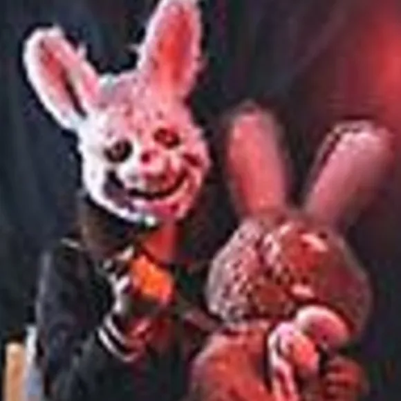 Skræmmende Masker - Halloween Uhyggelig Kanin Maske - Killer Kanin Maske - Spøgelsesmaske - Halloween Kostume, opdateret Version