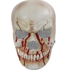 Skræmmende Skelet Ansigtsdækning med Bevægelig Kæbe til Halloween Kostume, Cosplay, Maskerade Karneval Fest