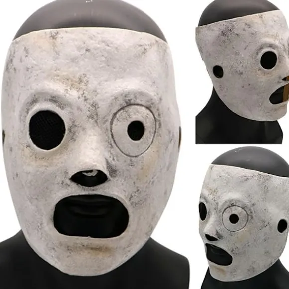 Slipknot Corey Taylor Cosplay Latex Fuld Maske Halloween - Perfekt