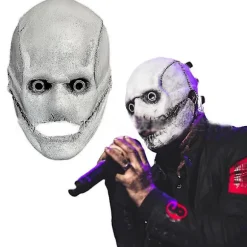 Slipknot Corey Taylor Maske Dj Cosplay Horror Latex Lang/Kort Maske Halloween Karneval Maskerade Festrekvisitter Gaver
