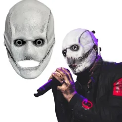 Slipknot Corey Taylor Maske Dj Cosplay Gyser Latex Lang/kort Maske Halloween Karneval Maskerade Festrekvisitter Gaver