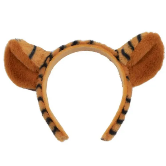 Små Tigerpandebånd med Hale, Tigerører Hårbånd, Tegneserie Tigerpote Hårbånd