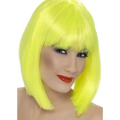 Smiffys Dame/Dame Glam Paryk One Size Neon Gul, CJY Neon Yellow en-US