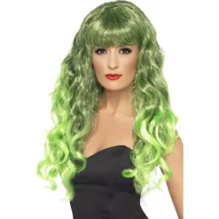 Smiffys Dame/Dame Havfrue Paryk One Size Grøn Gr,CJY Green en-US