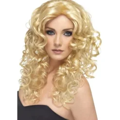 Smiffys Dame/Damer Glamour Paryk One Size Blond Blonde One Size