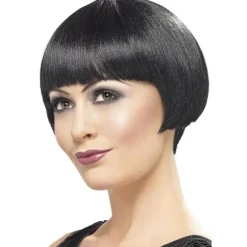 Smiffys 20'er Flapper Bob Paryk One Size Svart Sort Black One Size