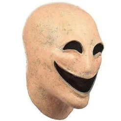 Smile No Face Man Latex Maske Fuld Hoved Horror Ansigtsløs Udklædning Cosplay Skræmmende Alien Hjelm Halloween Kostume Maske Til Mænd A No Face Man Mask | Fyndiq