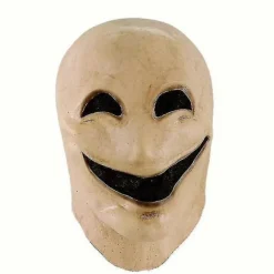 Smile No Face Man Latex Maske Fuld Hoved Horror Ansigtsløs Udklædning Cosplay Skræmmende Alien Hjelm Halloween Kostume Maske Til Mænd A No Face Man Mask | Fyndiq