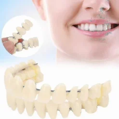 Smile Snap On Falske Tænder Øvre Nedre Dentalfiner Proteser Tanddækselsæt-m.1823 Tw