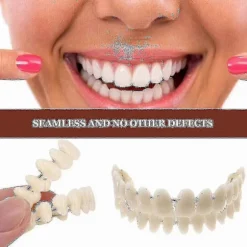 Smile Snap On Falske Tænder Øvre Nedre Dentalfiner Proteser Tanddækselsæt-m.1823 Tw