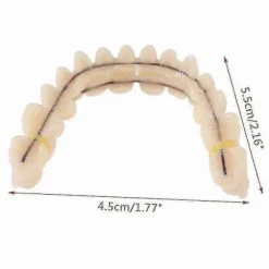 Smile Snap On Falske Tænder Øvre Nedre Dentalfiner Proteser Tanddækselsæt-m.1823 Tw