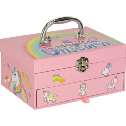 Sminke- og neglesæt til børn – Enhjørninge-sminketaske