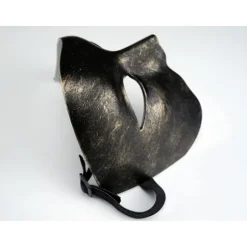 Smukke festprom masker luksus maskebal sorte og guld masker