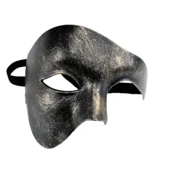 Smukke festprom masker luksus maskebal sorte og guld masker