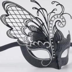 Sommerfugl Rhinestone Metal Venetiansk Kvinde Maske til Maskerade/Mardi Gras Fest/Sexet