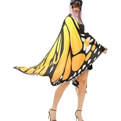 Sommerfuglevinger Kostume Voksen Halloween Sommerfugle Kappe