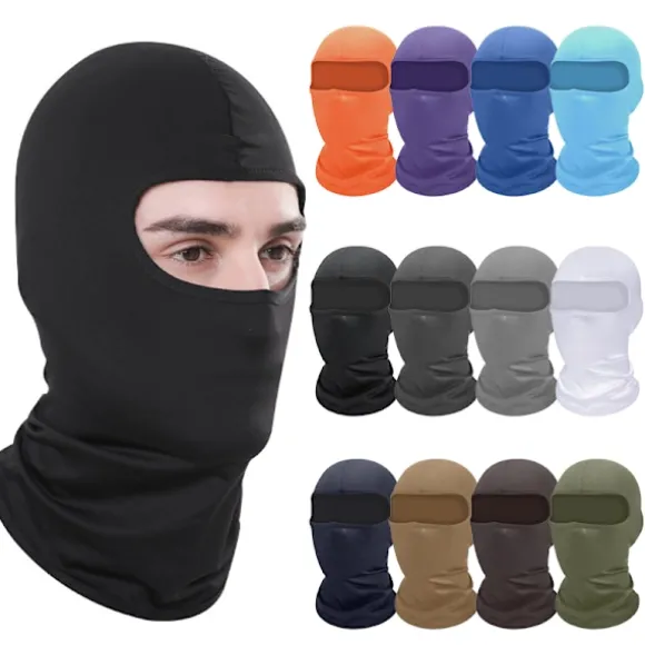Sommeråndbar Cykelhue Anti-UV Balaclava Mænd Fuldt Ansigt M Light gray