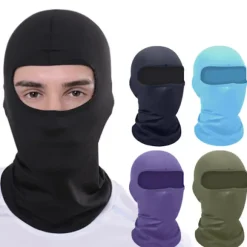 Sommeråndbar Cykelhue Anti-UV Balaclava Mænd Fuldt Ansigt M Light gray