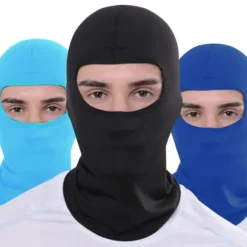 Sommeråndbar Cykelhue Anti-UV Balaclava Mænd Fuldt Ansigt M Light gray