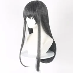 Sort Cosplay Paryk - Højtemperaturfiber, Justerbar, Perfekt til Anime Rollespil & Fester, CJY