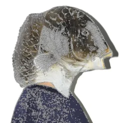 Sort Fisk Maske Latex Dyrehoved Maske Grå Fisk Kostume Hovedbeklædning Maskerade Fest Voksen