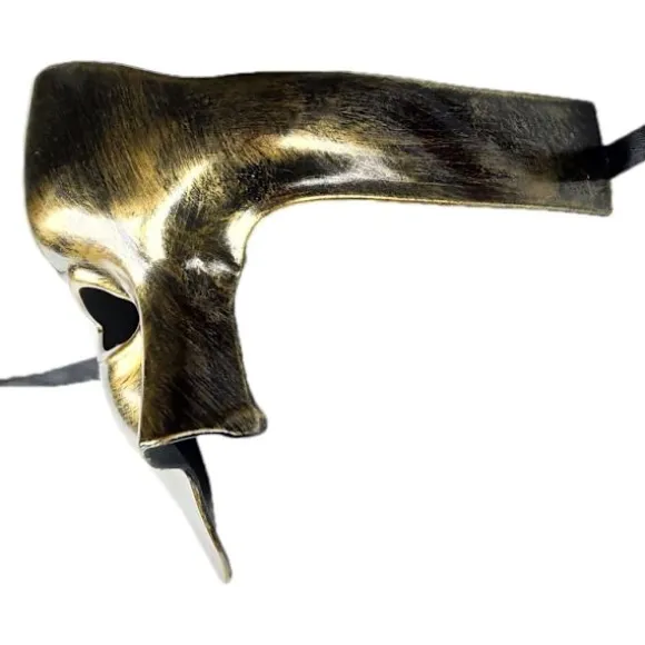 (Sort Guld)Vintage Masquerade Maske Phantom of the Opera Et Øje