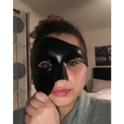 (Sort Guld)Vintage Masquerade Maske Phantom of the Opera Et Øje