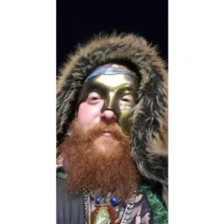 (Sort Guld)Vintage Masquerade Maske Phantom of the Opera Et Øje