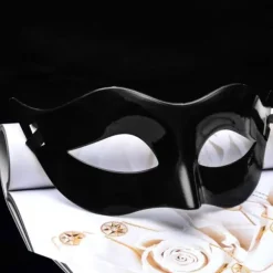 Sort øjenmaske / Maske - Halloween & Maskerade Sort
