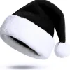 Sort Julemandshat Julemandshat til Voksne Luksus Julemandshat Kostume Plys Juletræskugler