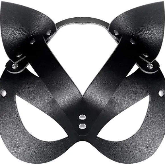 Sort Kat Maske Kvinder Kat Kostume Læder Maskerade Maske Cosplay