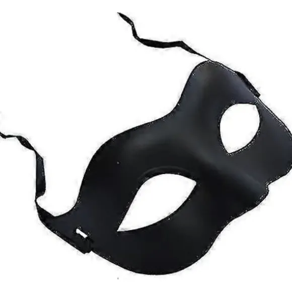 Sort Mat Klassisk Stil Venetiansk Maske, Maskerade, Burlesque Ball Party
