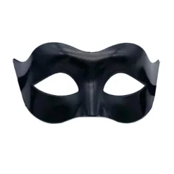 Sort mat klassisk venetiansk maske, maskerade, burlesk bold, A