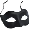 Sort mat klassisk venetiansk maske, maskerade, burlesque-bold