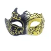 Sort og guld - Venetiansk maske, maske til maskerade, venetiansk maske til cosplay, karneval, temafester, til mænd og kvinder.