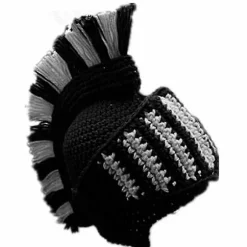 Spartan Hjelm Ridder Hæklet Hat Strikket Hat Ski Sjov Ansigtsdækning Varme Vinterhætter Beanie til Mænd