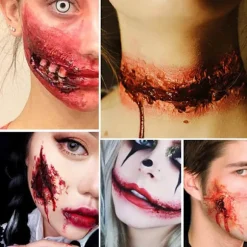 Special Effects Makeup til Halloween, Realistisk Arvoks Sæt med Spatel, SFX Makeup til Professionelle Resultater, Egnet til Cosplay og Kostume
