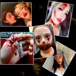Special Effects Makeup til Halloween, Realistisk Arvoks Sæt med Spatel, SFX Makeup til Professionelle Resultater, Egnet til Cosplay og Kostume