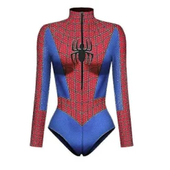 Spiderman Skelet Ben Ramme Leotard Bodysuit Halloween Fest Fancy Dress Cosplay Kostume til Kvinder - Perfekt style4 XL